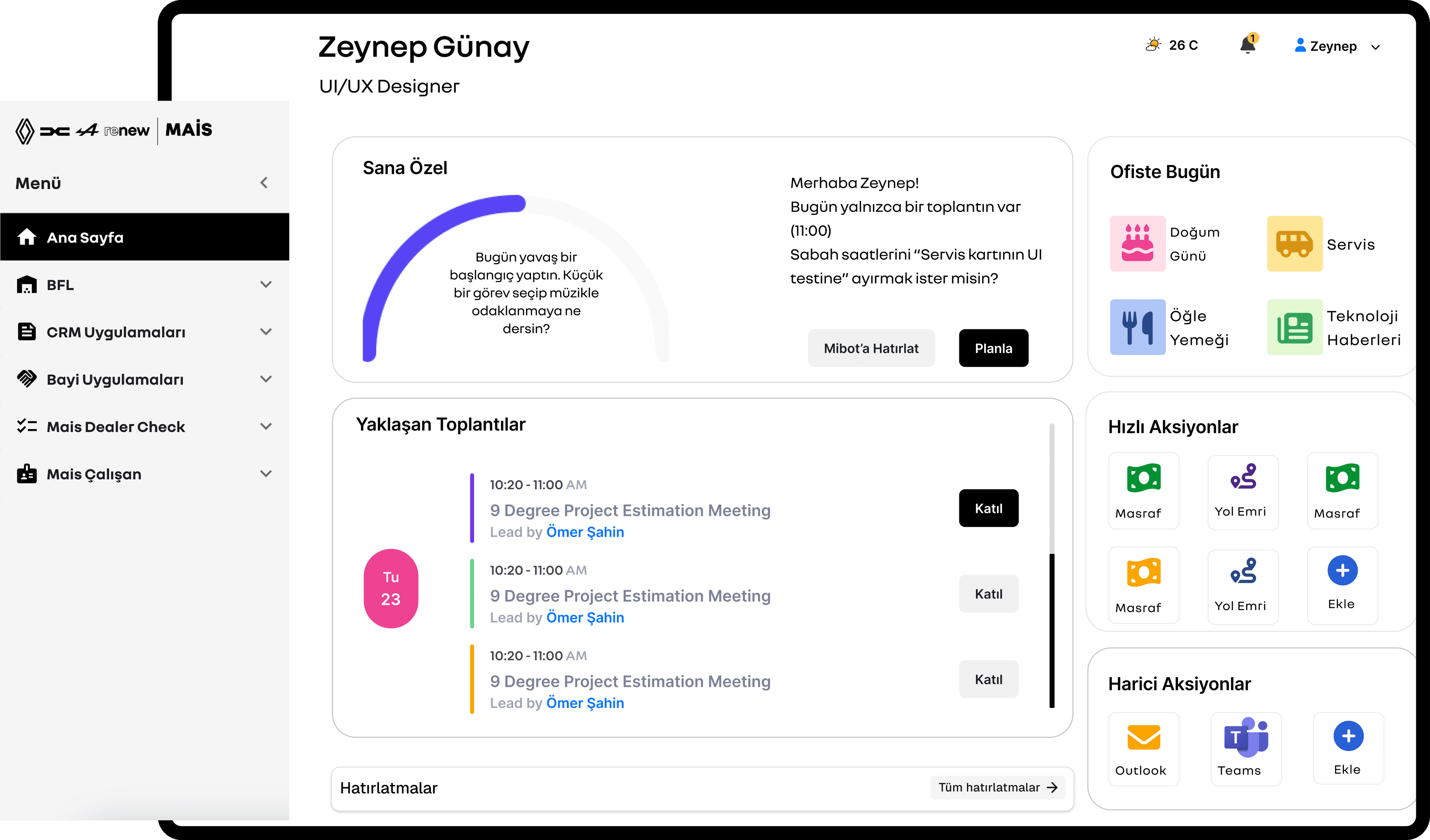 Mais Port web dashboard
