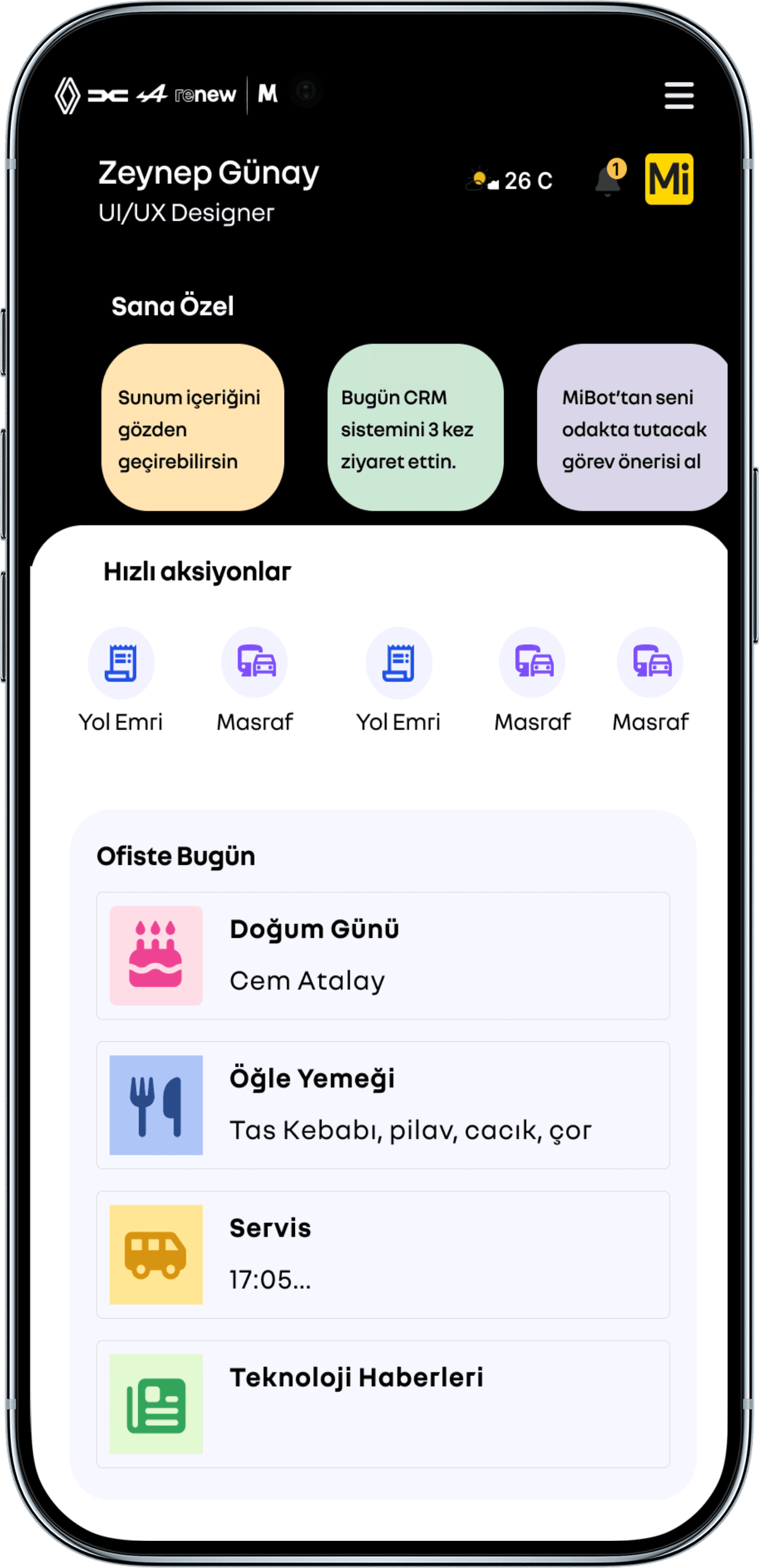 Mais Port mobile dashboard for field staff