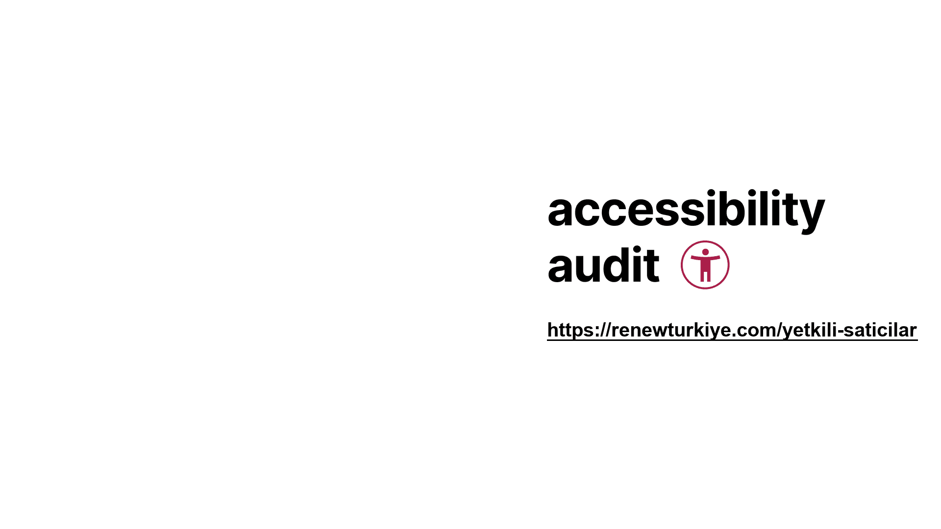 Accessibility audit cover