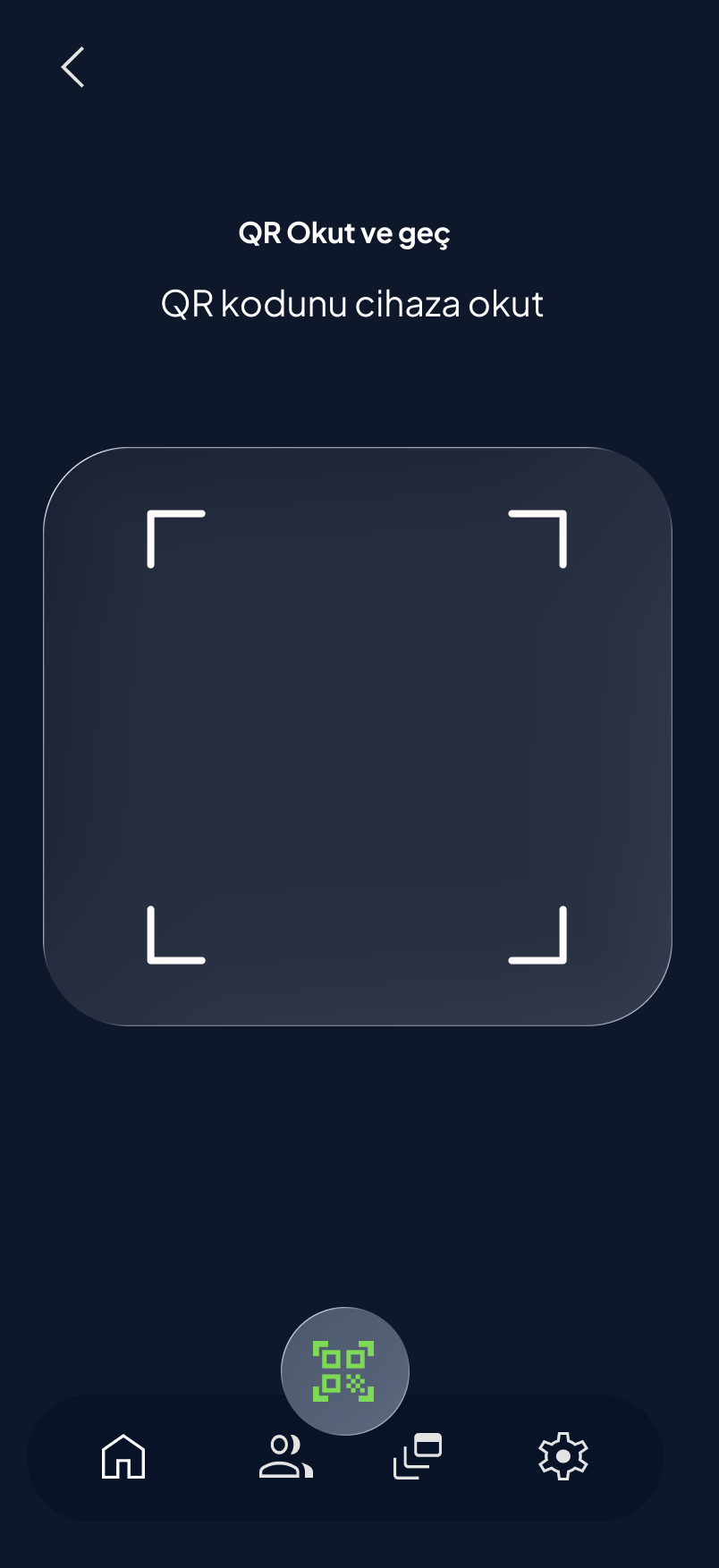 Getch QR scanner screen