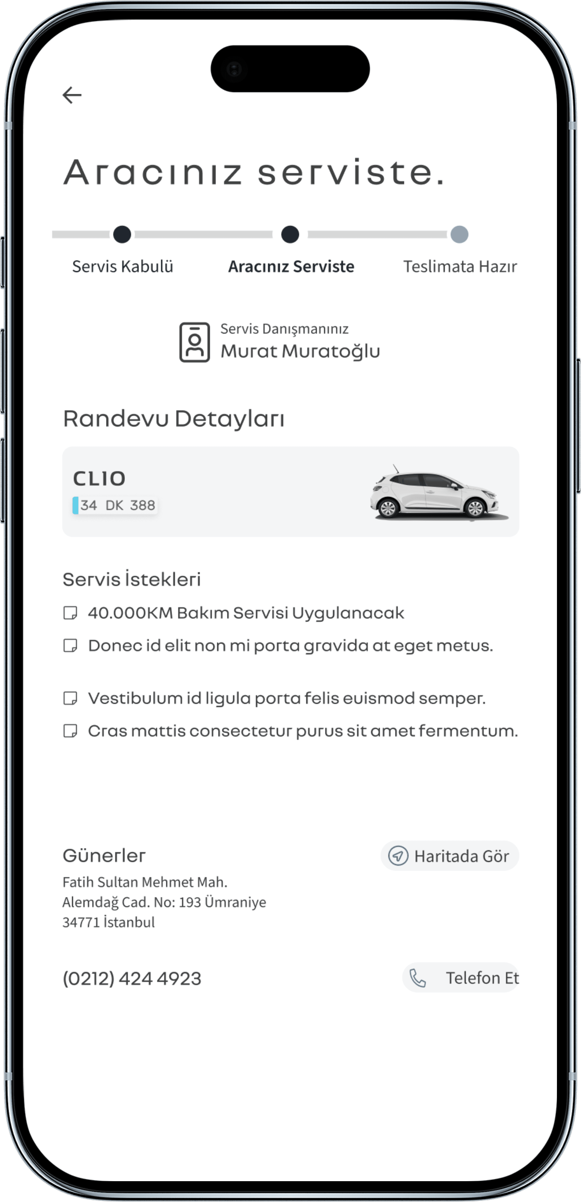 Renault Port service status: in service